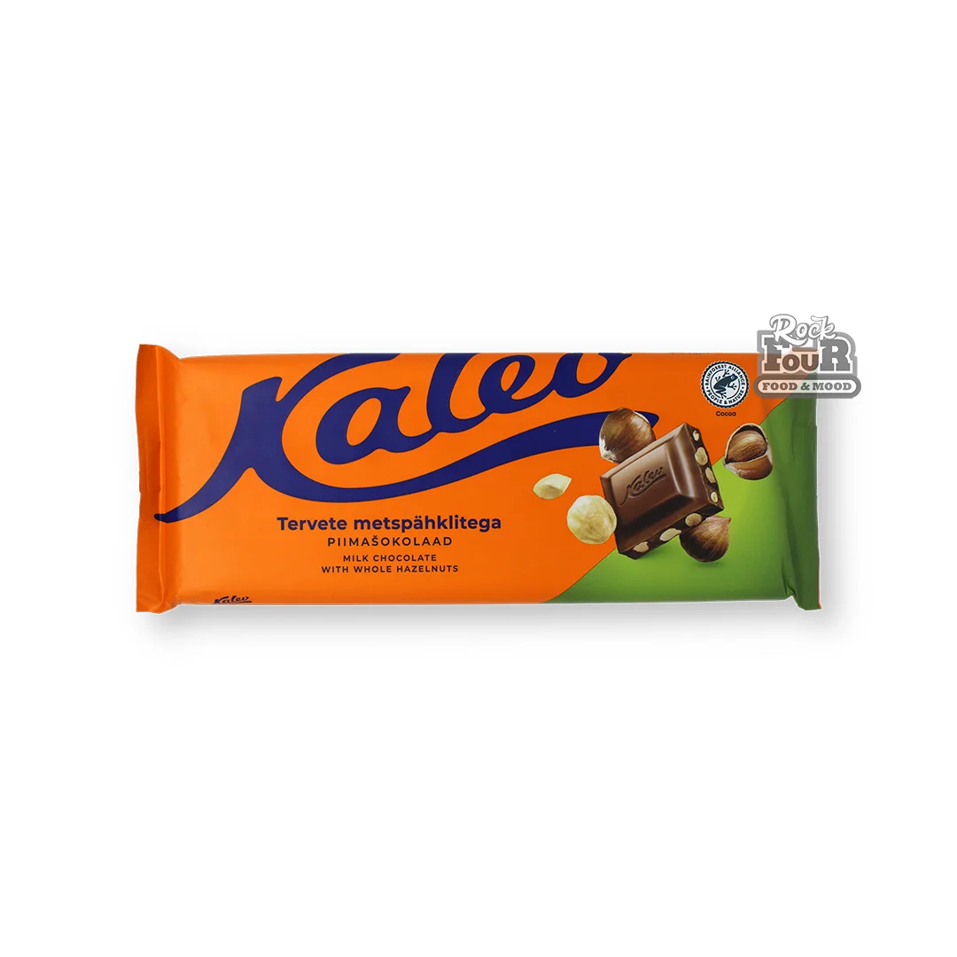 Կաթնային շոկոլադե սալիկ «Kalev Tervete metspahklitega» ամբողջական անտառային ընկույզով 190գ